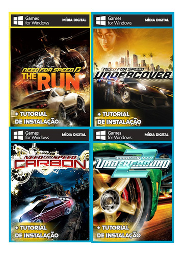 Need For Speed Underground 2 ( 4 Em 1 ) Pc Mídia Digital