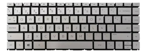 Teclado Hp 14-dg 14-dh 14-dk 14-dr 14-dq Tpn-i1 Plata