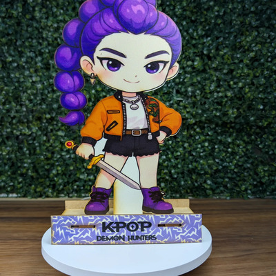 Centro De Mesa Guerreras K-pop Mdf 30 Cm A Color 12 Piezas Varios