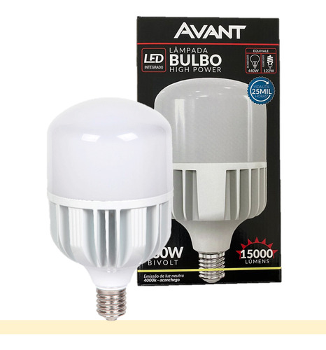 Lampada Bulbo 200w E40 Branco Neutro 4000k Alta Potencia