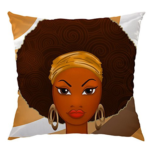 Funda De Almohada Africana, Hermosa Mujer Negra African...