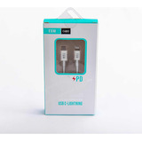 Cabo Usb Tipo C / Ligthning 2,0mt Fam Fca-5c5 Branco