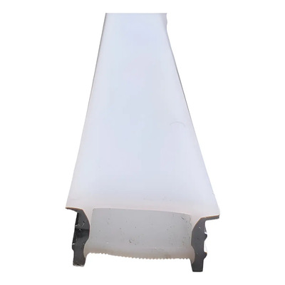 Perfil Empotrable Silicon Flexible 20x10mm 2ble Difusor 5 M Perfil 26mm