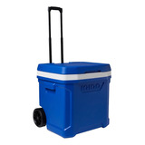 Caixa Térmica Cooler 56l Profile Roller 60qt Com Rodas Igloo Cor Azul