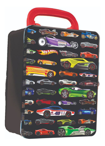 Hot Wheels Estuche Para Autos Capacidad De 18, Escala 1:64