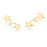 Brinco Ear Cuff Estrelas Aro Torcido Rommanel 526723