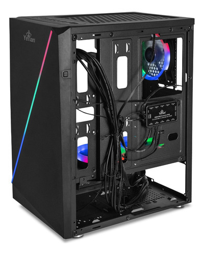 Gabinete Yeyian Gamer Crescent Master Atx Ych-lar701bk Negro