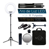 Aro De Luz 480 Led Nuevo Modelo Maquillaje Fotografia 18 Pulgadas, Control Bluetooth, No Necesita Plásticos 