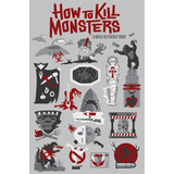 Planilla De Stickers Kill Monsters 28cm Aprox