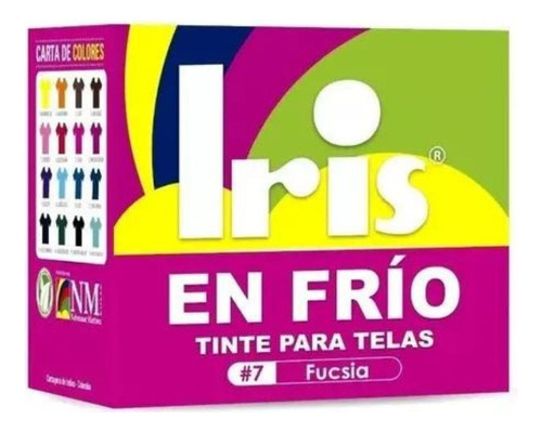 Tinte En Frío Iris Fucsia Telas - Unidad a $21900