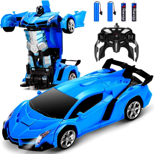 Coche Teledirigido 2 En 1 Transformers Rc Juguete Carro Niño