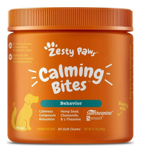  Zesty Paws Calmantes Masticables Para Perros Snacks