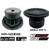 Subwoofer Howler Car Audio 1500 Watts Rms Pza H9w-12d4