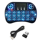 Mini Teclado Inalambricos Usb Pc Smart Tv Touchpad Led 3006