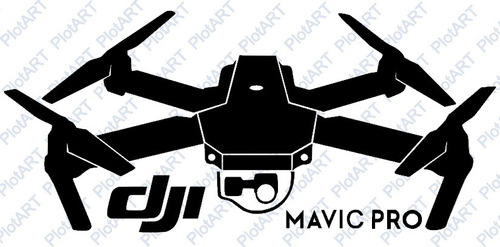Adesivo Carro Dji Mavic Pro Drone Phantom Exclusivo Plotart