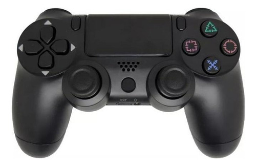 Controle Ps4 Sem Fio 2m Joystick Pc Bluetooth Vibração Preto