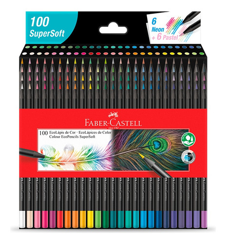 Lápis De Cor 100 Cores Supersoft Faber Castell