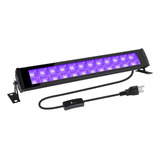 Barra Led Uv 48w Para Fiestas Fluorescentes - 44cm