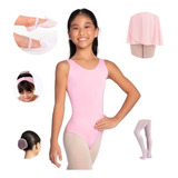 Kit Ballet Infantil Uniforme Roupa Bale Completo Regata 6 Pç