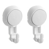 Percha Gancho Con Ventosa Super Adhesiva Baño Pared Pack X2