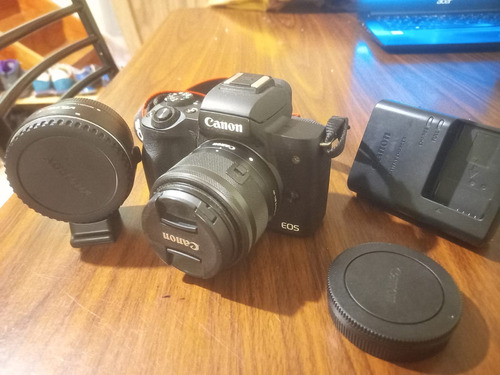  Canon Eos Kit M50 15-45mm + Adaptador Viltrox