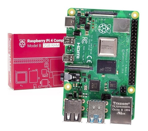 Raspberry Pi 4 Model B 2gb Element14 Uk Placa Sbc Original