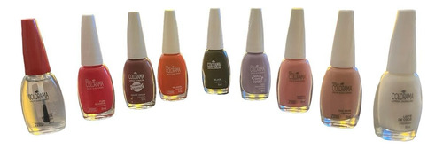 Kit 8 Esmaltes Colorama Cores Sortidas Brinde Óleo Secante