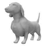 Maniquí Modelo Perro Salchicha Largo 40cm P/ Pintar Ayrax