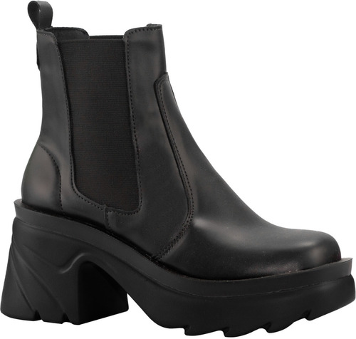 Bota Feminina Coturno Conforto Moda Salto Grosso Cano Longo