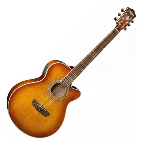 Guitarra Electroacustica Washburn Ea 15 Itb Ice Tea Burst