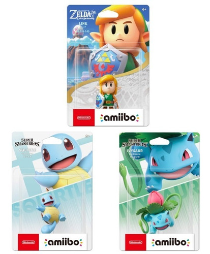 Amiibo Squirtle Ivysaur Smash Bros Link Awakening Zelda 