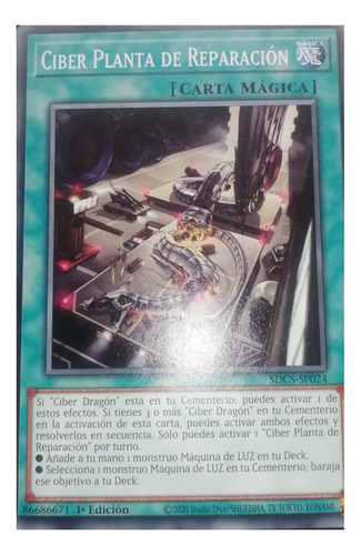 Ciber Planta De Reparación Yu-gi-oh! Original Konami