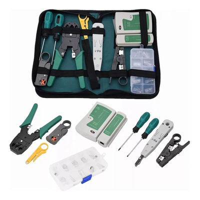 Probador De Red De Cables Kit Herramientas Red Rj11\u002F12 Rj45 | Meses sin interés