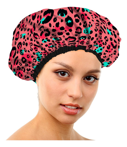 Gorro De Ducha Para Mujer, Reutilizable, Impermeable, Gorro