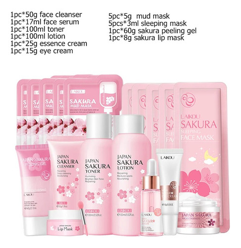 Limpiador Facial Antisérum Facial Sakura, Exfoliante Coreano