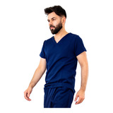 Blusa Scrub Pijama Cirurgico Scrub Masculino Azul Marinho
