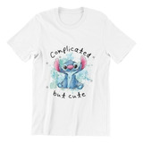 Polera Unisex Lilo Y Stitch Mono Complicado Estampado Algodo