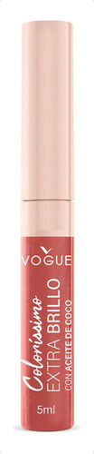 Labial Líquido Vogue Colorisimo Con Extra Brillo 5 Ml Acabado Extrabrillante Color Tropical