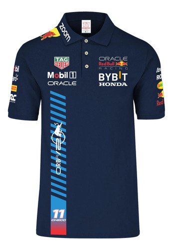 Playera Tipo Polo Redbull Racing F1 Checo Perez 11