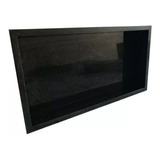 Nicho Em Marmore P/ Banheiro Preto Granito 30x60cm Borda 4cm