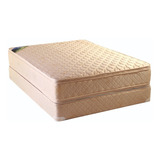 Colchón Y Sommier 100x190 Resorte Doble Pillow Monaco