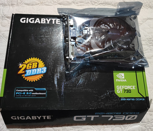 Placa De Video  Gigabyte Geforce  Gt 730  2gb Ddr3