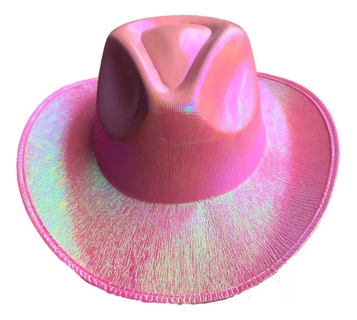 Gorro Sombrero Vaquera Rosado Nacarado Concierto Karol G