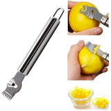 Ralador Raspador Zester Raspas Limão Laranja Inox P/ Drinks