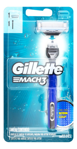 Barbeador Gillette Mach3 Aqua-grip