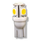 Lampara Led Posicion T10 X2 - 5w Smd -blanco - 24v - 5 Led