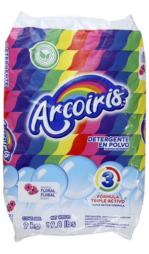 Detergente Arcoiris En Polvo 9kg.