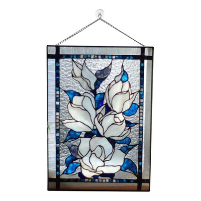 Panel Decorativo Para Ventana Colgante Con Flores Blancas