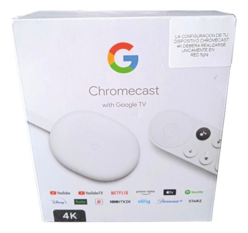  Google Chromecast 4 Generacion Tv 4k Hdr