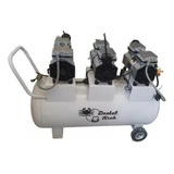 Compresor De Aire Mini Eléctrico Portátil Dental Krab 100 Lts 3hp Monofásico 100l 3hp 110v Blanco